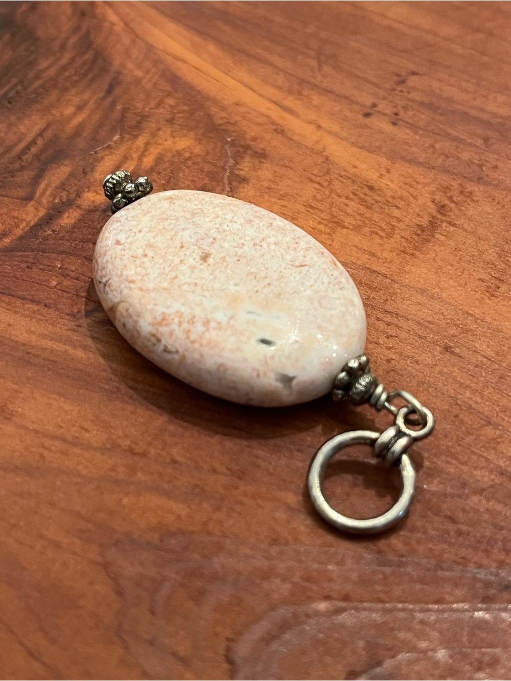 Boho Natural Sunstone / Pink Pendant